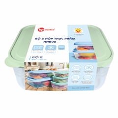 Bộ 2 Hộp Thực Phẩm 800-1300ml (HNB02)