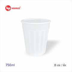 Chung Đá Nhựa TRÒN Lớn Nắp Đậy Hofaco - Lốc 2c (HPL100)