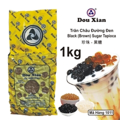 1011L - Trân Châu Dou Xian ĐƯỜNG ĐEN Hạt Lớn Size 2.5 - Gói 1kg