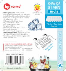 Khay Đá Nhựa 21 viên Hofaco (HPL12)