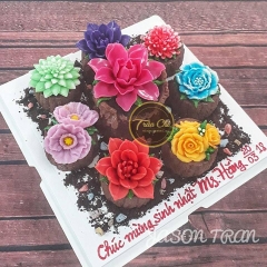 Khuôn silicone hoa Ngọc Lan 18 cánh