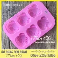 Vỉ gấu Pooh biểu cảm 6c trung