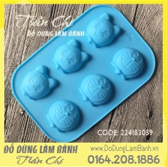 Khuôn silicone vỉ Doreamon, Doreami 6c trung