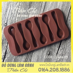 Vỉ muỗng 6c nâu