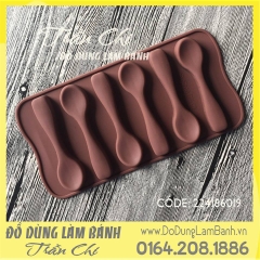 Vỉ muỗng 6c nâu