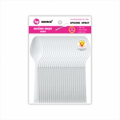 Muỗng nhựa 14cm Hofaco - Bịch 24c (HPB47)