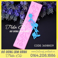Khuôn silicone dây hoa lá