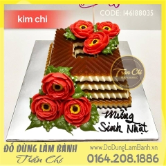 Khuôn silicone Khối vuông xếp ly - LỚN