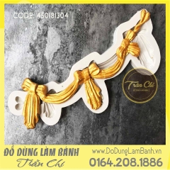 Khuôn silicone viền dây nơ 3c lớn