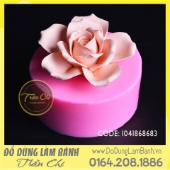 Khuôn silicone hoa Hồng cánh mỏng nhụy xoắn 3