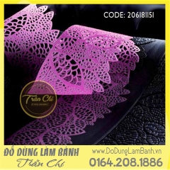 Khuôn silicone lace hoa 5 cánh 3c