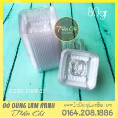 Khay nhựa TT trong 80gr - Lốc 100c