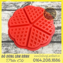 Khuôn silicone bánh Waffle - Hình tim