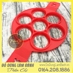 Khuôn silicone PANCAKE 7 lổ tròn