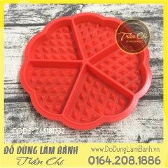 Khuôn silicone bánh Waffle - Hình tim