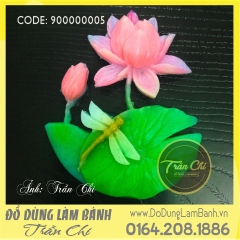 Khuôn silicone Cành hoa Sen OVAL (F07499)