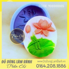Khuôn silicone Cành hoa Sen OVAL (F07499)