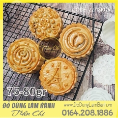 TTLX 75-80gr - 04 mặt tròn (Tháp Eiffel, Hoa, Hoa văn)