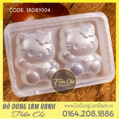 Khuôn nhựa Kitty vẫy tay 2c