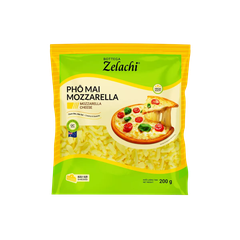 Phô mai Kéo Sợi Mozzarella BÀO Sợi ZELACHI - Gói 200gr (5220NVCR)