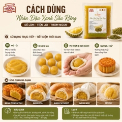 PTFOOD - Nhân Trung Thu Đậu Xanh SẦU RIÊNG - Gói 1kg