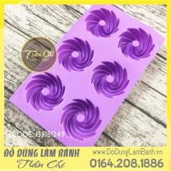 Khuôn silicone vỉ cánh nhọn 6c trung
