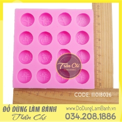 Khuôn silicone Cờ tướng nhỏ (Vuông)