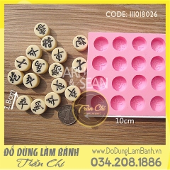 Khuôn silicone Cờ tướng nhỏ (Vuông)