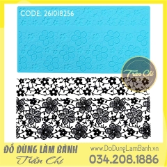 Khuôn silicone Lace REN TẤM - Hoa Sakura lớn nhỏ (39 x 20cm)