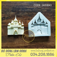 Khuôn silicone Lâu đài 5 chóp - Xám (BEST)