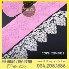 Khuôn silicone Fondant lace đuôi chim Công (Style 22)
