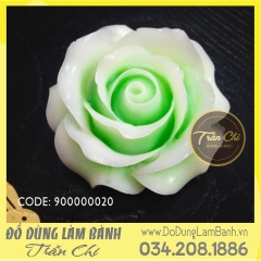 SF0608 - Khuôn silicone hoa Hồng CÁNH MỎNG LỚN khuôn tròn (28/12)