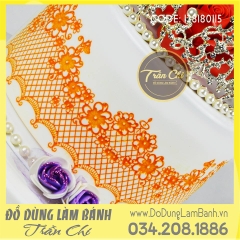 Khuôn silicone Fondant lace rào hoa lớn nhỏ