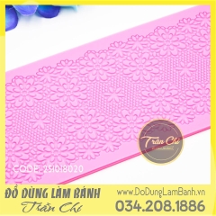 Khuôn silicone Fondant lace hoa lớn nhỏ