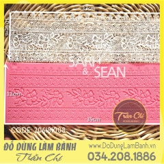 Khuôn silicone Fondant lace - Style 2