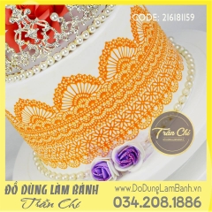 Khuôn silicone Fondant lace 7 vòng cung (Style 24)