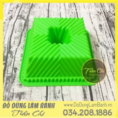 Khuôn silicone Khối vuông xếp ly - LỚN
