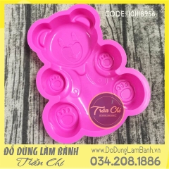 Khuôn silicone Gấu ngồi 1c lớn