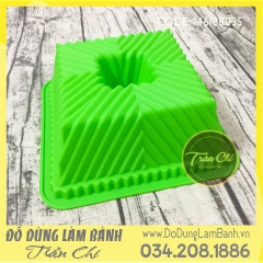 Khuôn silicone Khối vuông xếp ly - LỚN