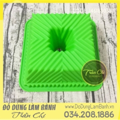 Khuôn silicone Khối vuông xếp ly - LỚN