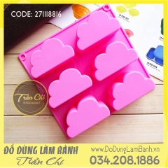 Khuôn silicone vỉ Đám mây 6c