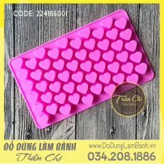 VN5508 - Khuôn silicone vỉ TRÁI TIM 55c NHỎ (10/2)