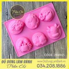 Set 2 khuôn silicone cung hoàng đạo