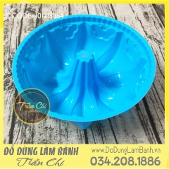 Khuôn silicone tròn vương miện hoa 8 chóp - LỚN
