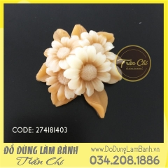 Khuôn silicone chùm hoa CÚC SAO BĂNG (F0841)