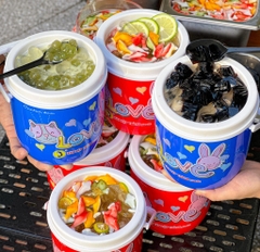 0201 - Thạch Rau Câu CÁ HEO 4 màu Douxian - Hủ 2.5kg