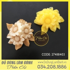 Khuôn silicone chùm hoa CÚC SAO BĂNG (F0841)