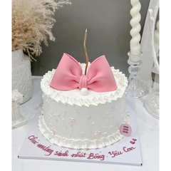 Nơ đất nặn 12x7cm - Màu HỒNG