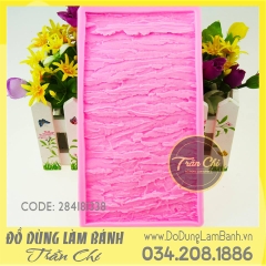 Khuôn silicone Viền thành khúc cây có bo - Style 2
