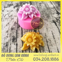 Khuôn silicone chùm hoa CÚC SAO BĂNG (F0841)